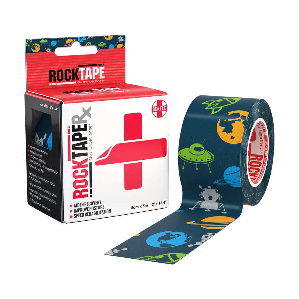 RockTape Rx Pediatric Single Roll Space Pattern 1000pix