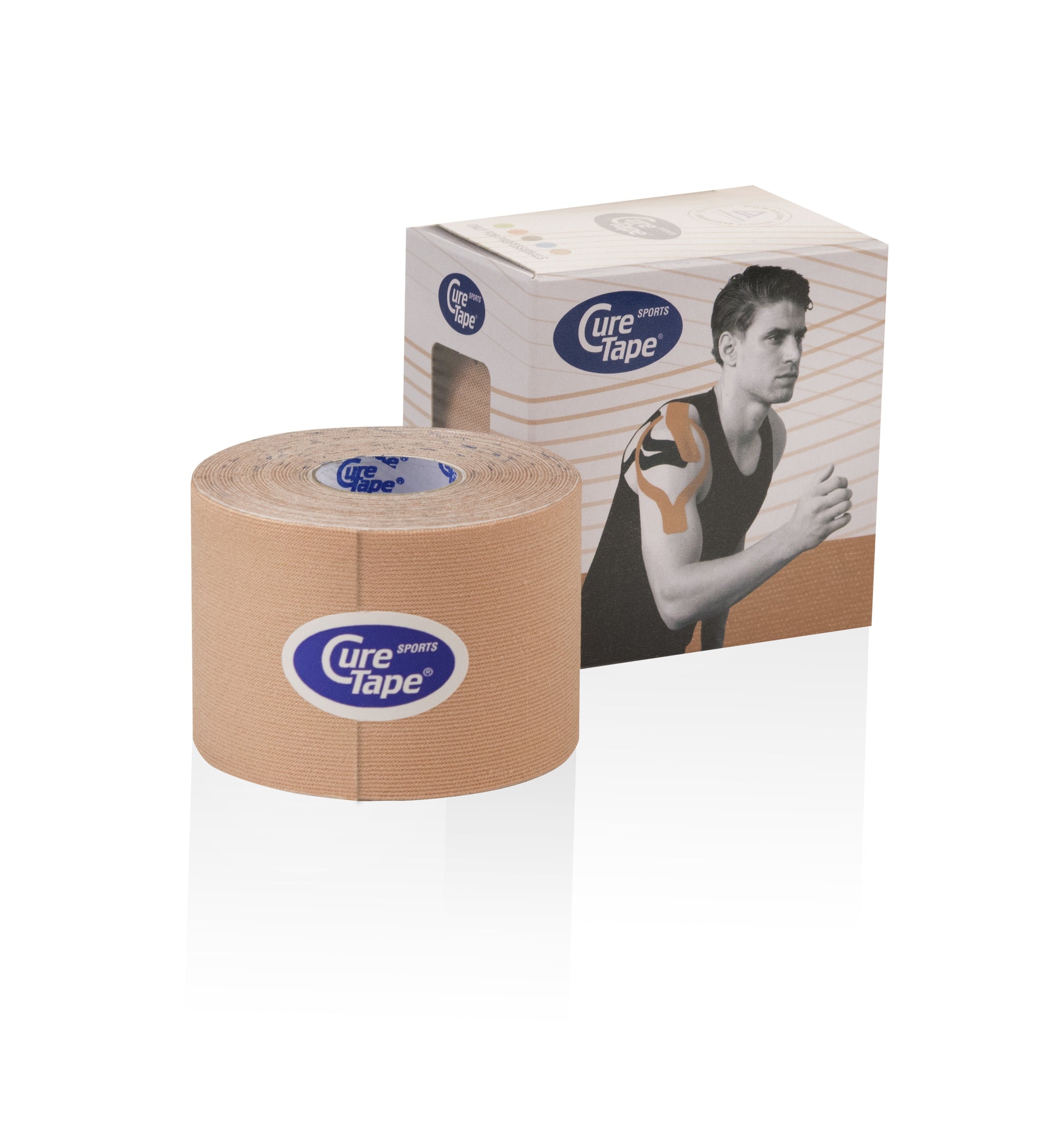 CureTape Sports Single Roll Plus Box Beige