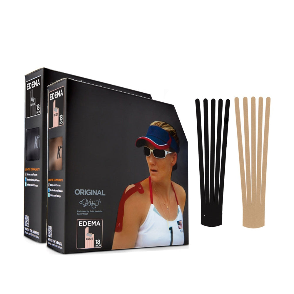 KT Tape 83 Precut Edema Recovery Strips Jumbo Kinesiology