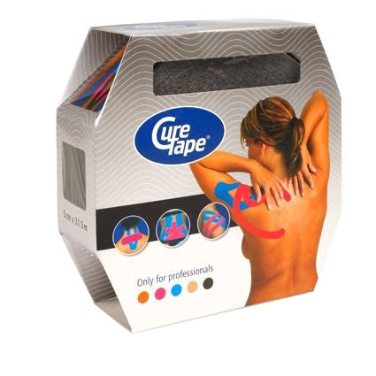 Curetape Kinesiology Tape 2" Giant Roll in Box Black TN