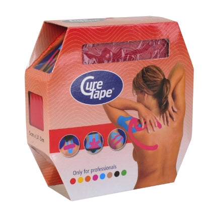 Curetape Kinesiology Tape 2" Giant Roll in Box RED TN