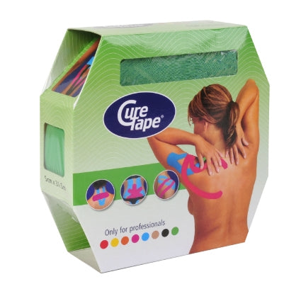 Curetape Kinesiology Tape 2" Giant Roll in Box Green TN