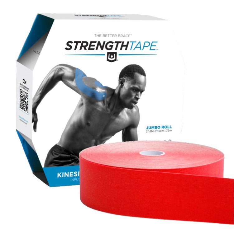 StrengthTape 2" x 115' Bulk Rolls - Red