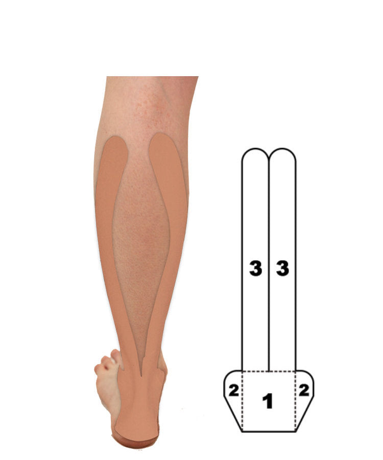 Kindmax Precut Calf & Achilles Support - Beige