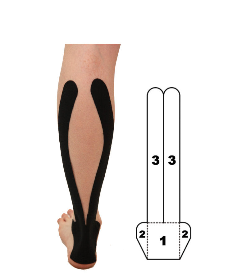 Kindmax Precut Calf & Achilles Support - Black