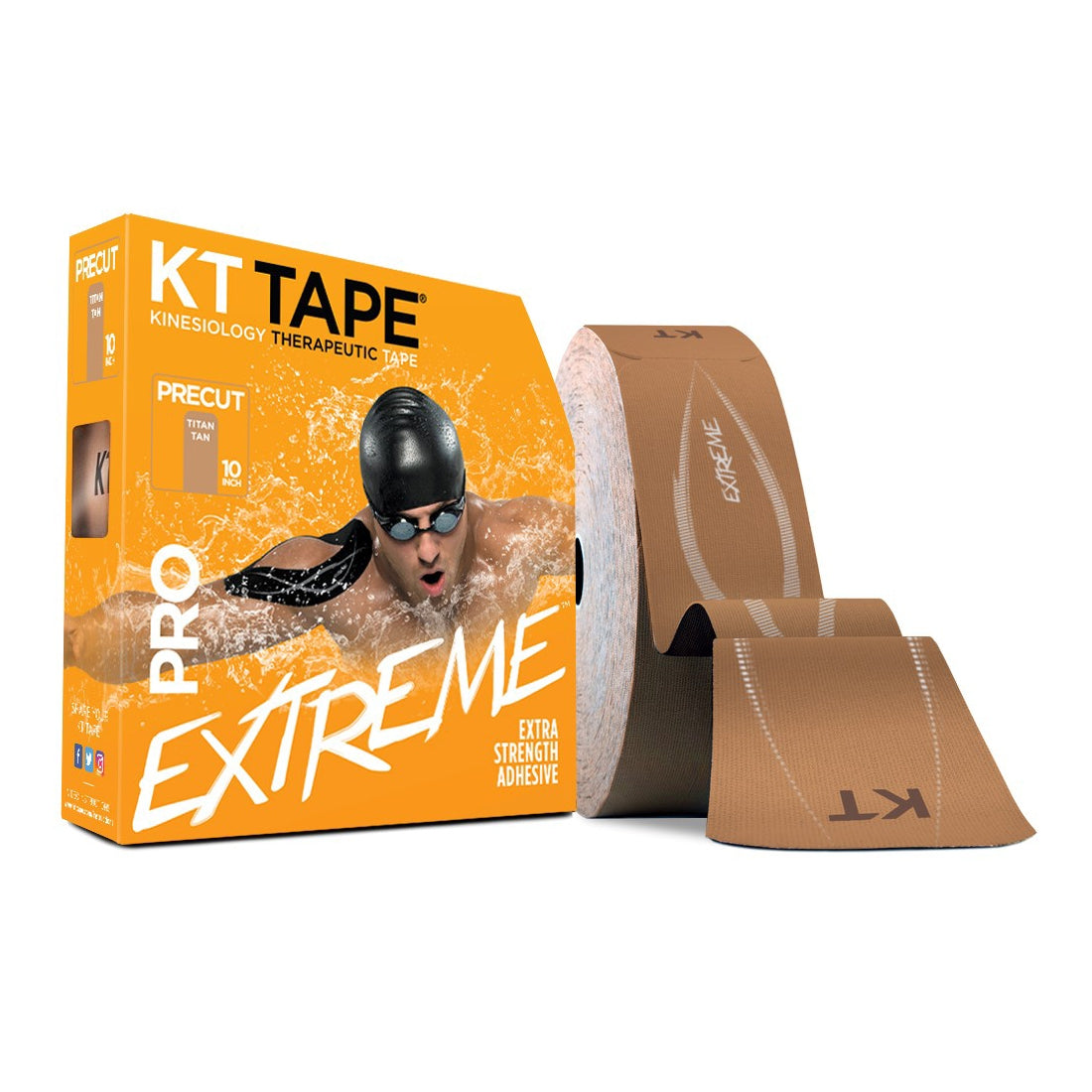 KT Tape Pro Extreme Titan Tan with Extra Strong Adhesive | Theratape