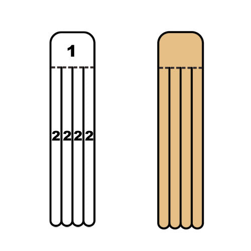 Kindmax Kinesiology Tape Foot Support - Beige - Front and Back