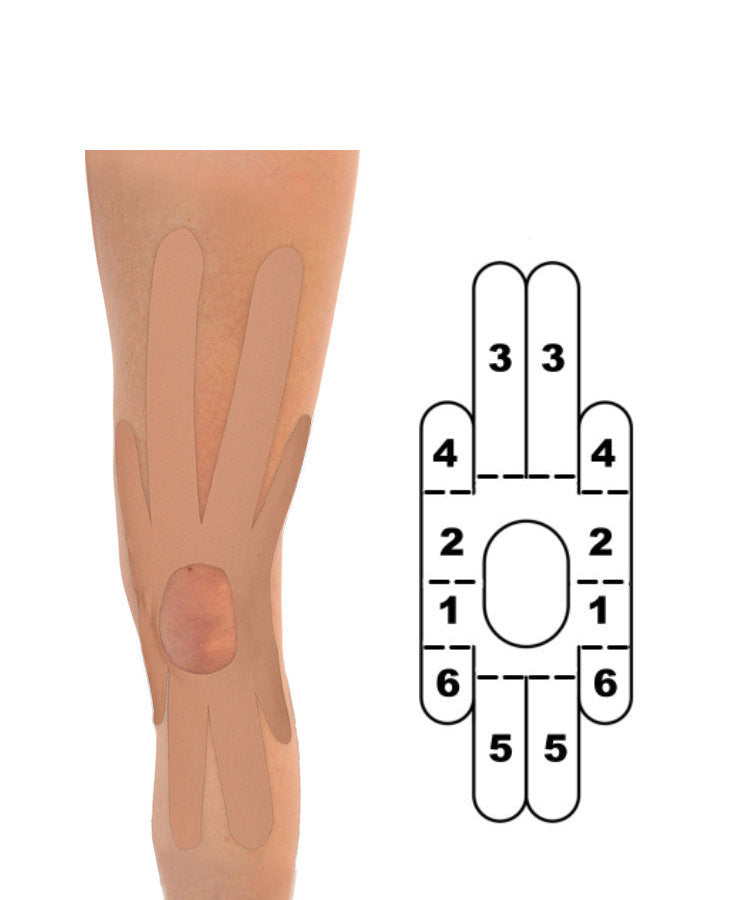 Kindmax Kinesiology Tape Knee Support - Beige