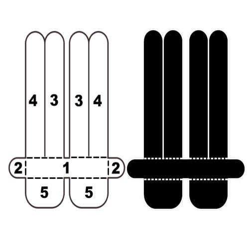 Kindmax Lower Back Support - Black - Front and Back