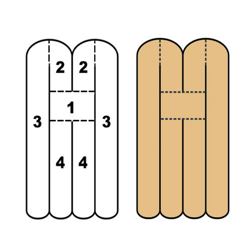 Kindmax Precut Neck Support - Front and Back - Beige