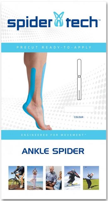 SpiderTech Precut Ankle-Achilles-Shin Tape Package
