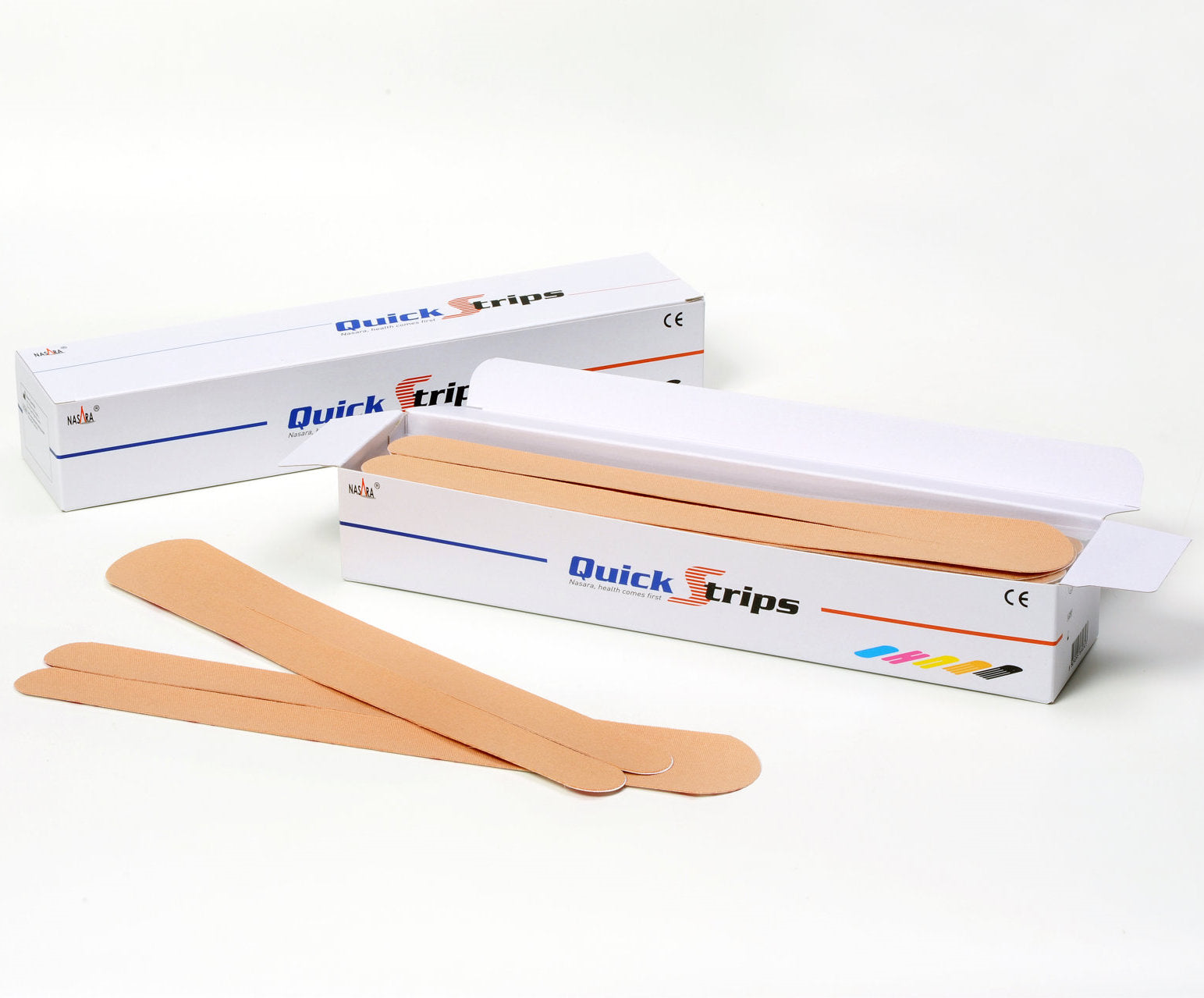 Nasara QuickStrips 8" Precut Y Strips - Box of 50 - Beige