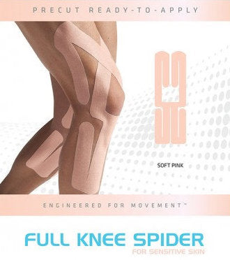 SpiderTech Gentle Precut Full Knee Tape Package