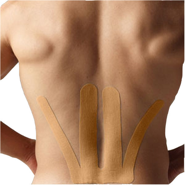 SpiderTech Precut Lower Back Tape Beige