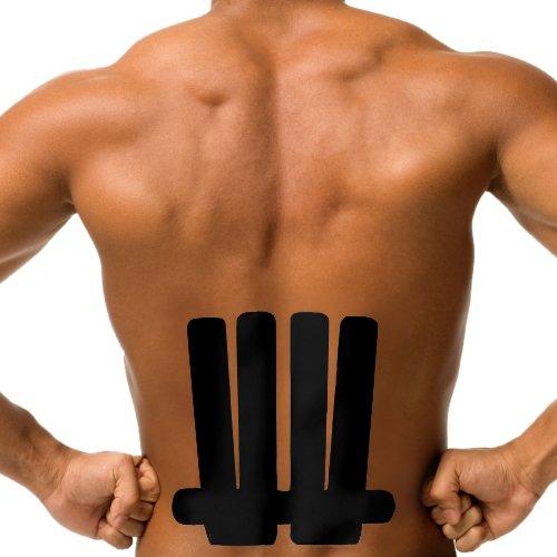SpiderTech Precut Lower Back Tape Black