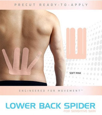 SpiderTech Gentle Precut Lower Back Tape