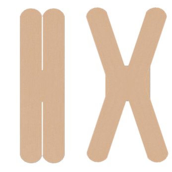 Nasara QuickStrips 6" X Strips - Beige