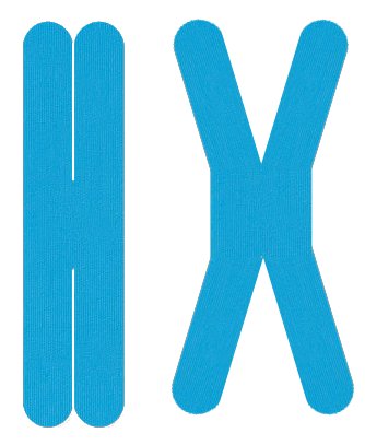 Nasara QuickStrips 8" Precut X Strips - Blue