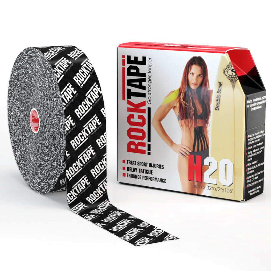 RockTape Bulk Rolls - H2O Black Logo