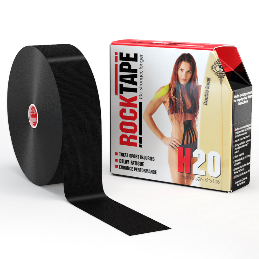 RockTape Bulk Rolls - H2O Black