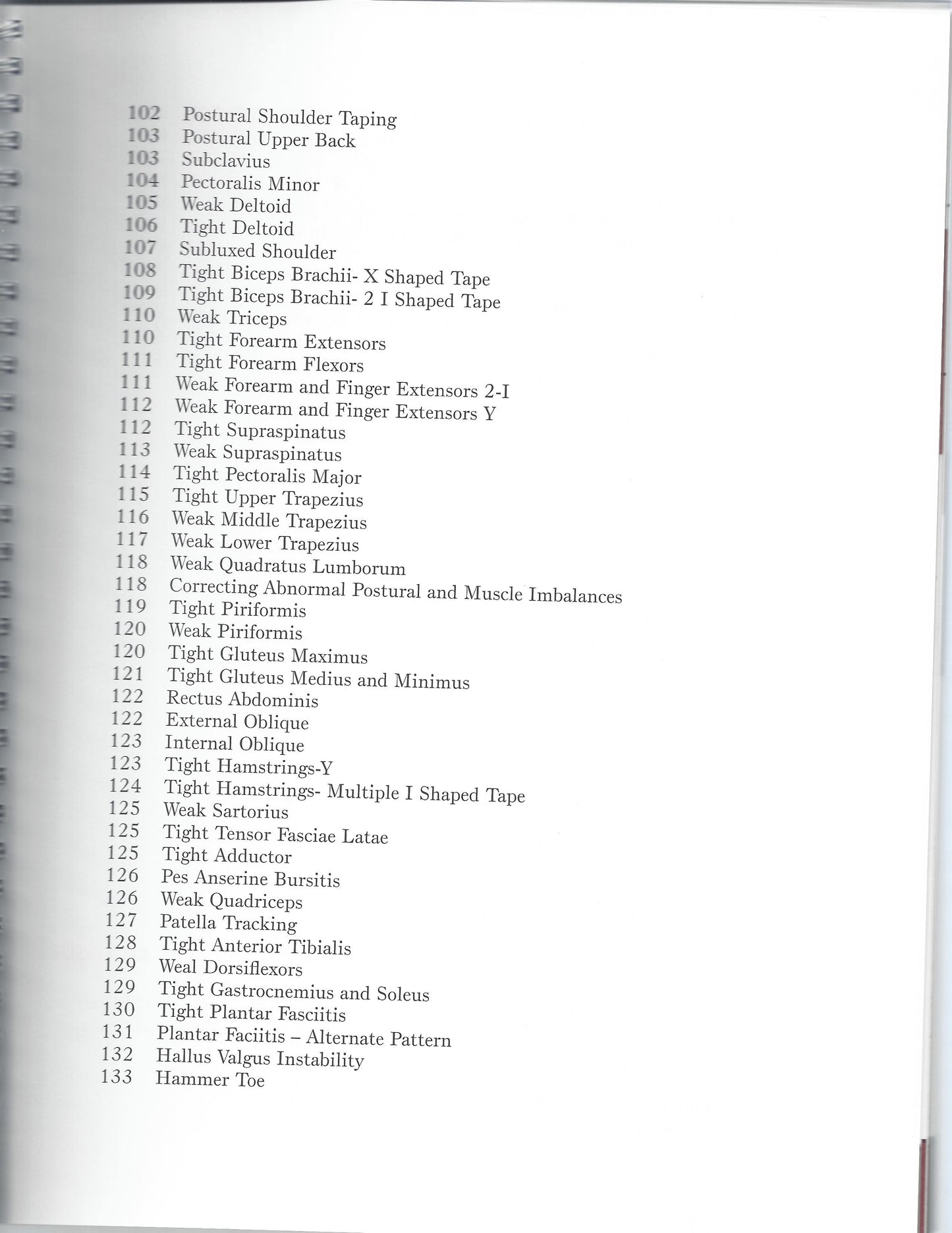 Lymphedema Manual Contents - Pg 2