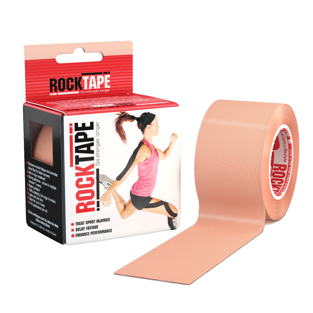 RockTape Single Roll Next To Dispenser Box - Beige
