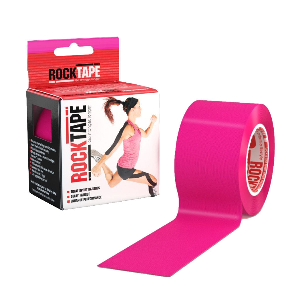 RockTape 2" Wide Single Roll And Cardboard Dispenser Box