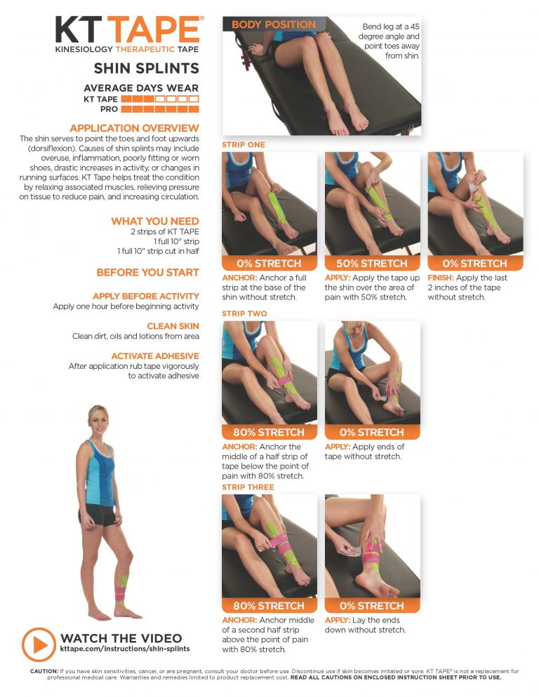 Shin Splints Kt Tape Theratape Education Center