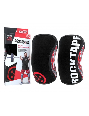 Rocktape Assassins Knee Sleeves and Protectors Red Camo