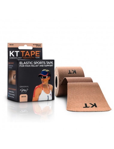 KT Tape Original Cotton 20 Precut Strips - Beige