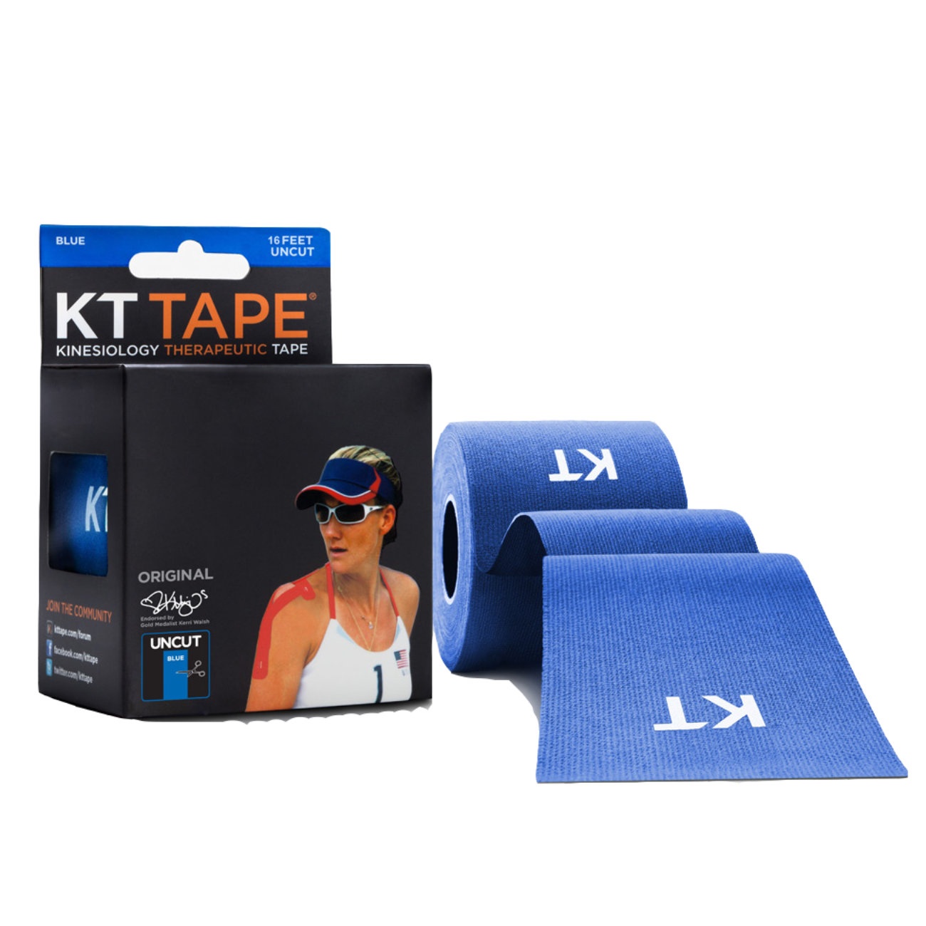 KT Tape Cotton Uncut Roll - Blue