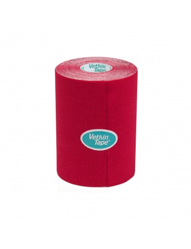 VetkinTape Kinesiology Tape 4" Roll Red