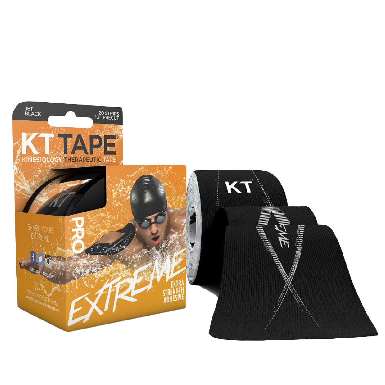 KT Tape Pro Extreme Single Roll - 20 Precut Strips