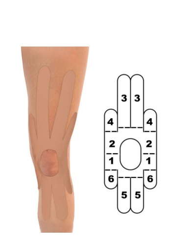 Kindmax Kinesiology Tape Knee Support - Beige