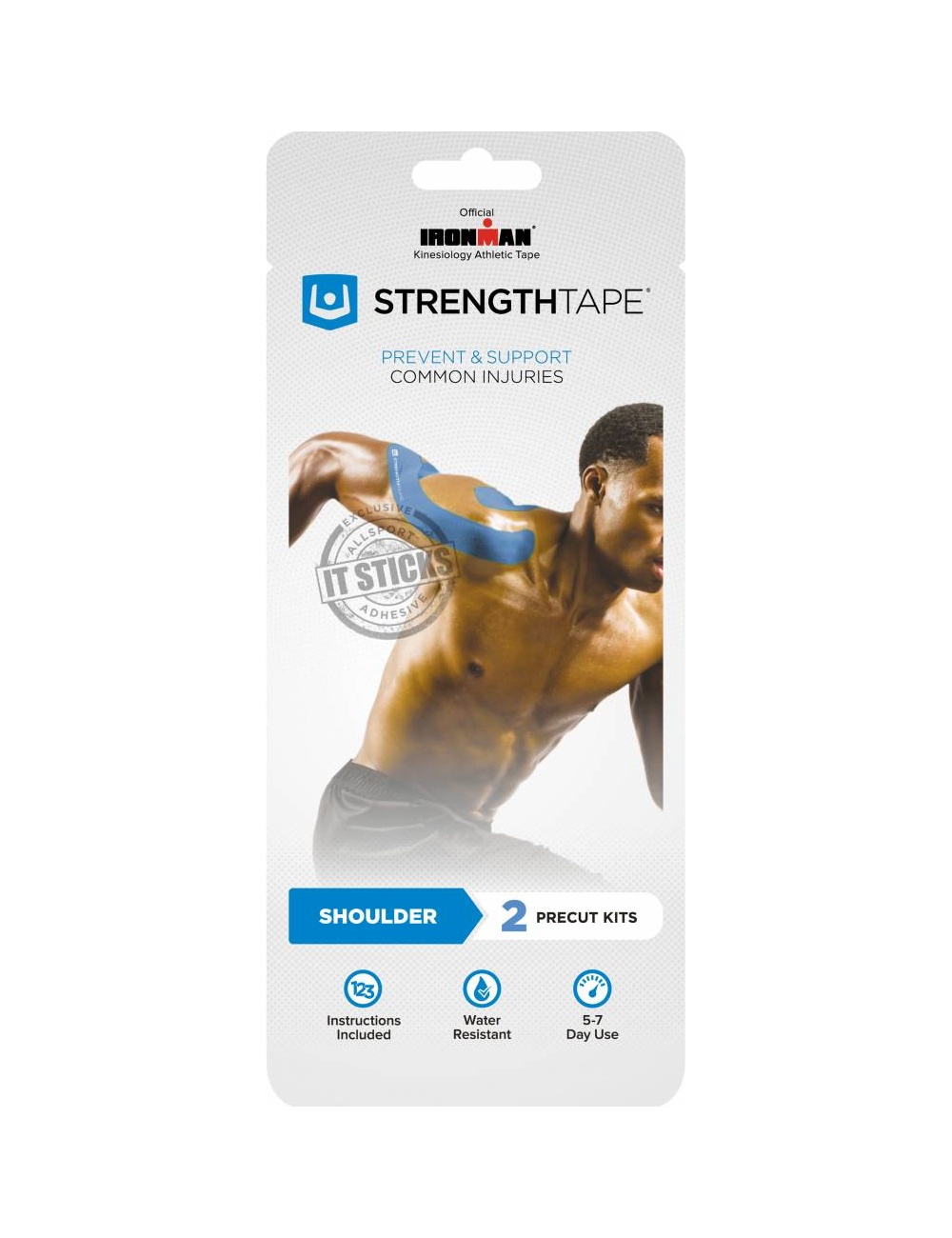 StrengthTape Kinesiology Taping Kit for Shoulder and Rotator Cuff