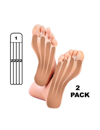 Kindmax Precut Foot Kinesiology Tape - Beige