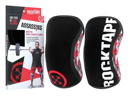 Rocktape Assassins Knee Sleeves and Protectors Red Camo