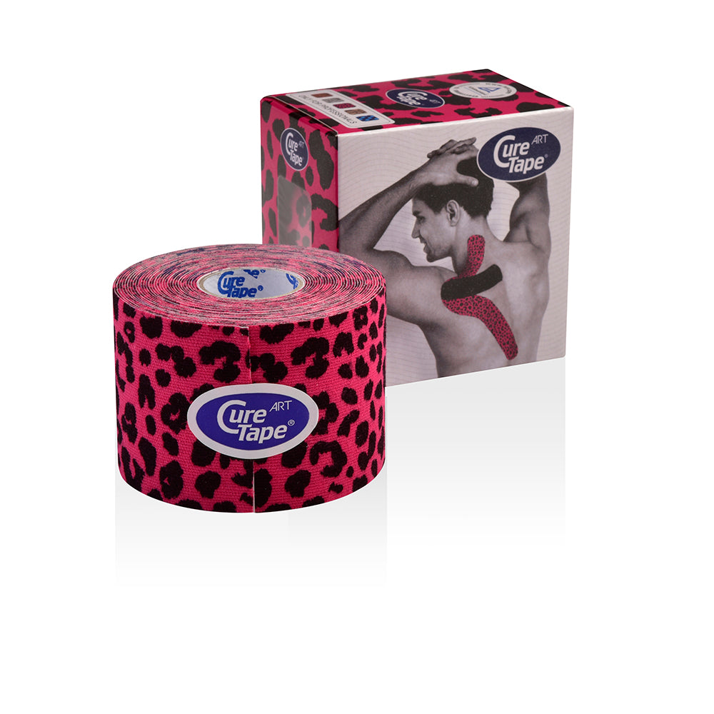 CureTape Art Single Roll and Box - Pink Leopard