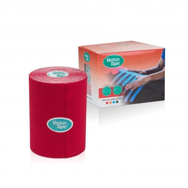 VetkinTape Kinesiology Tape 4" Roll and Box Orange TN