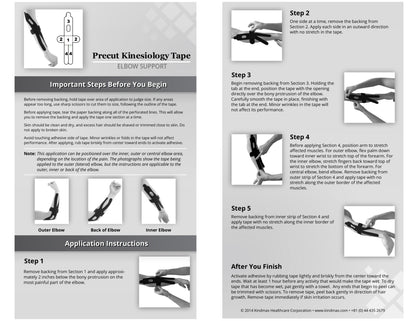 Kindmax Kinesiology Tape Elbow Support - Package Inside