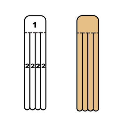 Kindmax Kinesiology Tape Foot Support - Beige - Front and Back