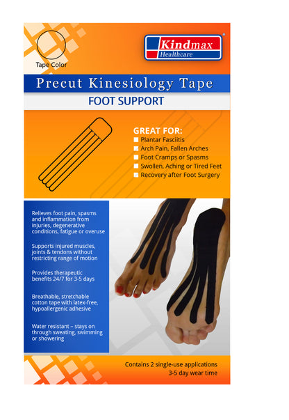 Kindmax Kinesiology Tape Foot Support - Beige - Package Front