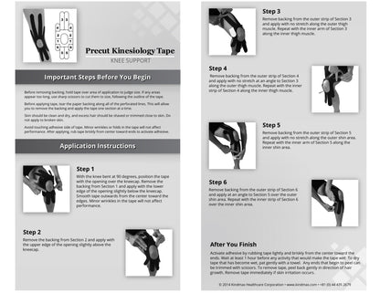 Kindmax Kinesiology Tape Knee Support Package Inside