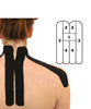 Kindmax Kinesiology Tape Precut Neck Support Black