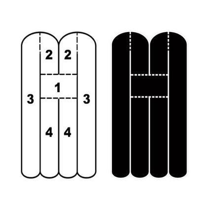 Kindmax Precut Neck Support - Front and Back - Black
