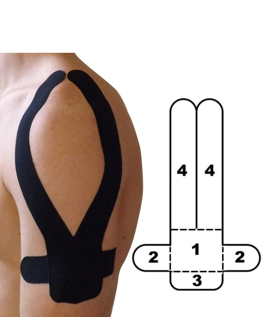 Kindmax Kinesiology Tape Precut Shoulder Support