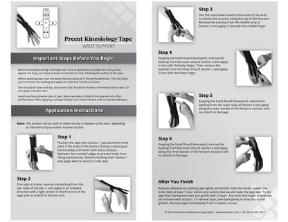 Kindmax Kinesiology Tape Wrist Support Package Inside
