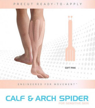 SpiderTech Gentle Precut Calf & Arch Tape