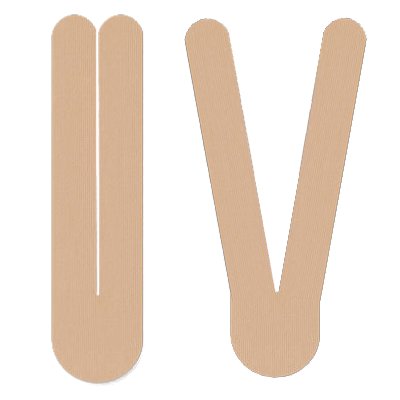 Nasara QuickStrips 6" Precut Y Strips - Beige