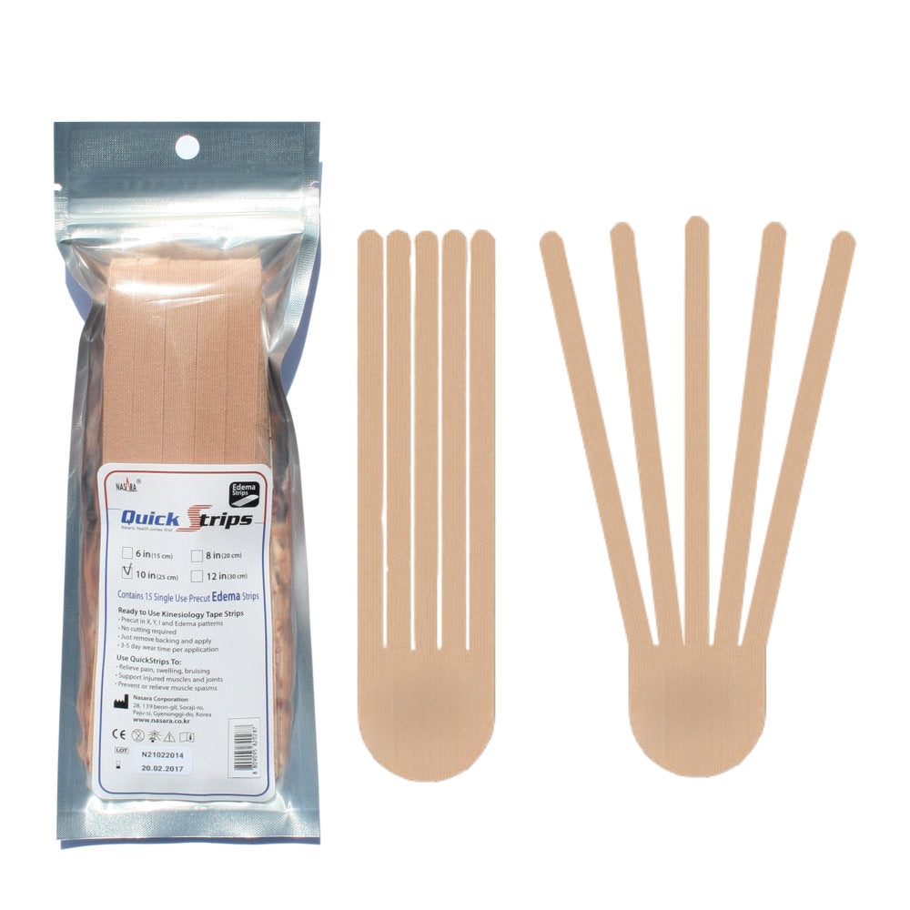 Nasara QuickStrips 10" Edema Strips - Beige